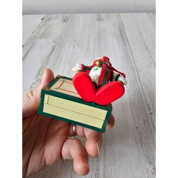 Vintage House of Lloyd clown toy chest ornament Xmas vintage 1992 as is - Picture 6 of 6